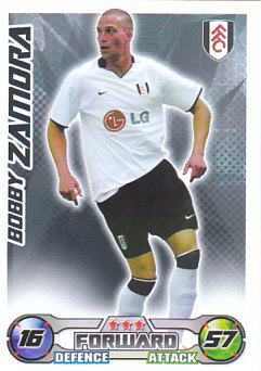 Bobby Zamora Fulham 2008/09 Topps Match Attax #124